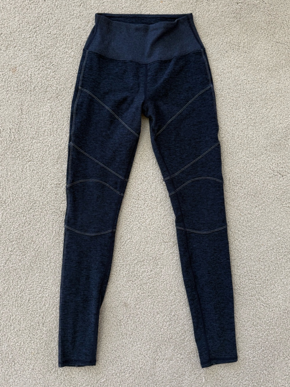 ALO Yoga Navy Heather High-Waist Leggings - Picture 4 of 5
